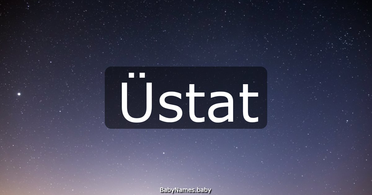 Üstat