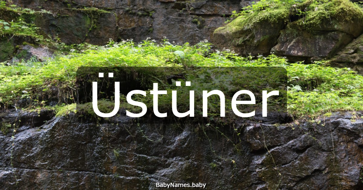 Üstüner