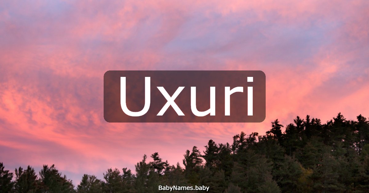 Uxuri