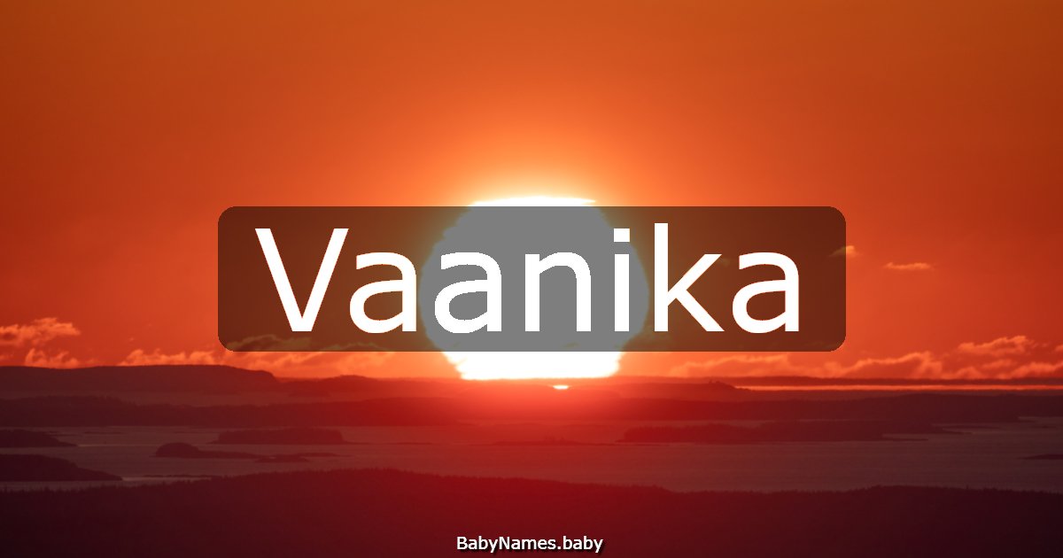 Vaanika