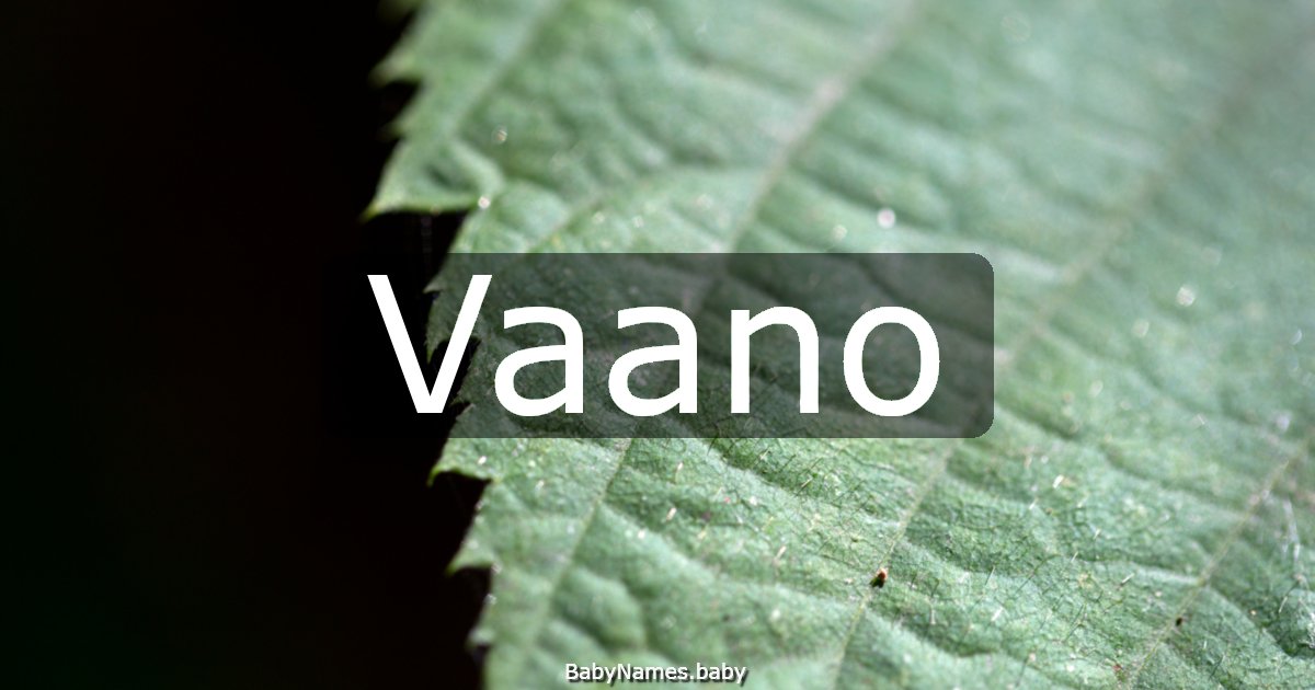 Vaano