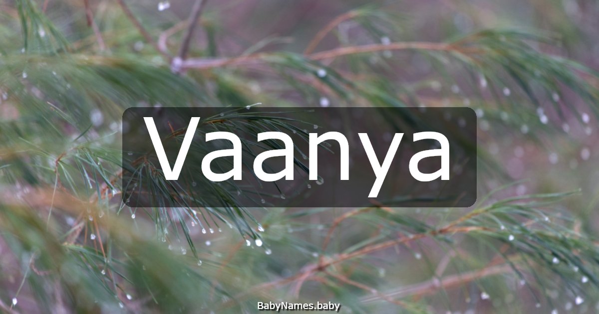 Vaanya