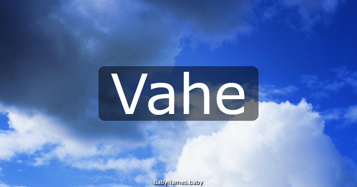 Vahe