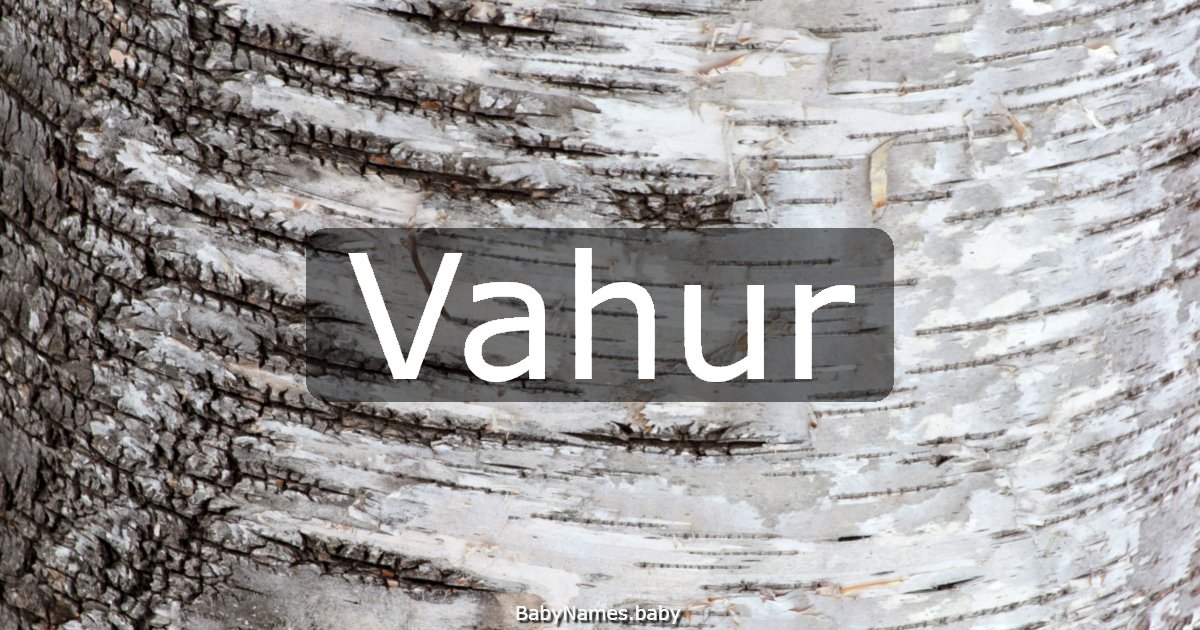 Vahur