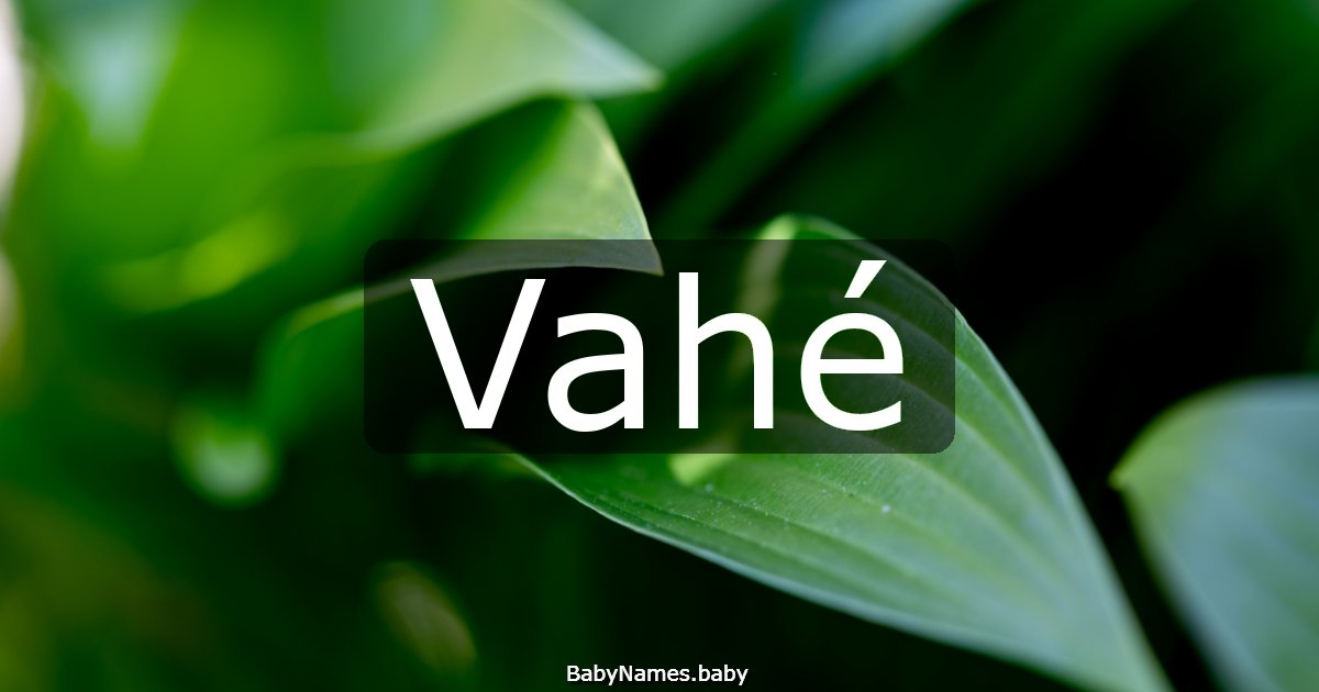 Vahé
