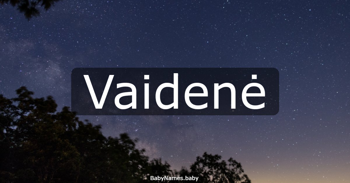 Vaidenė