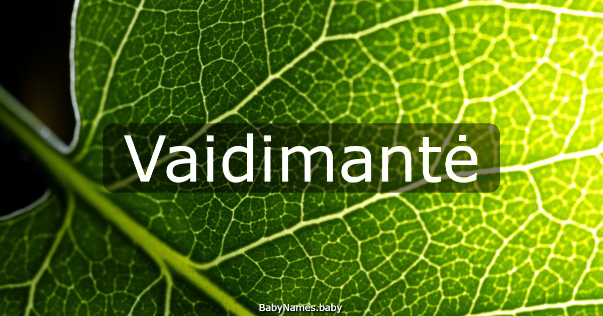 Vaidimantė