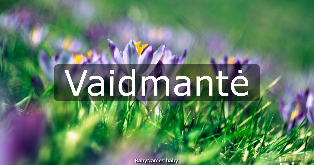Vaidmantė