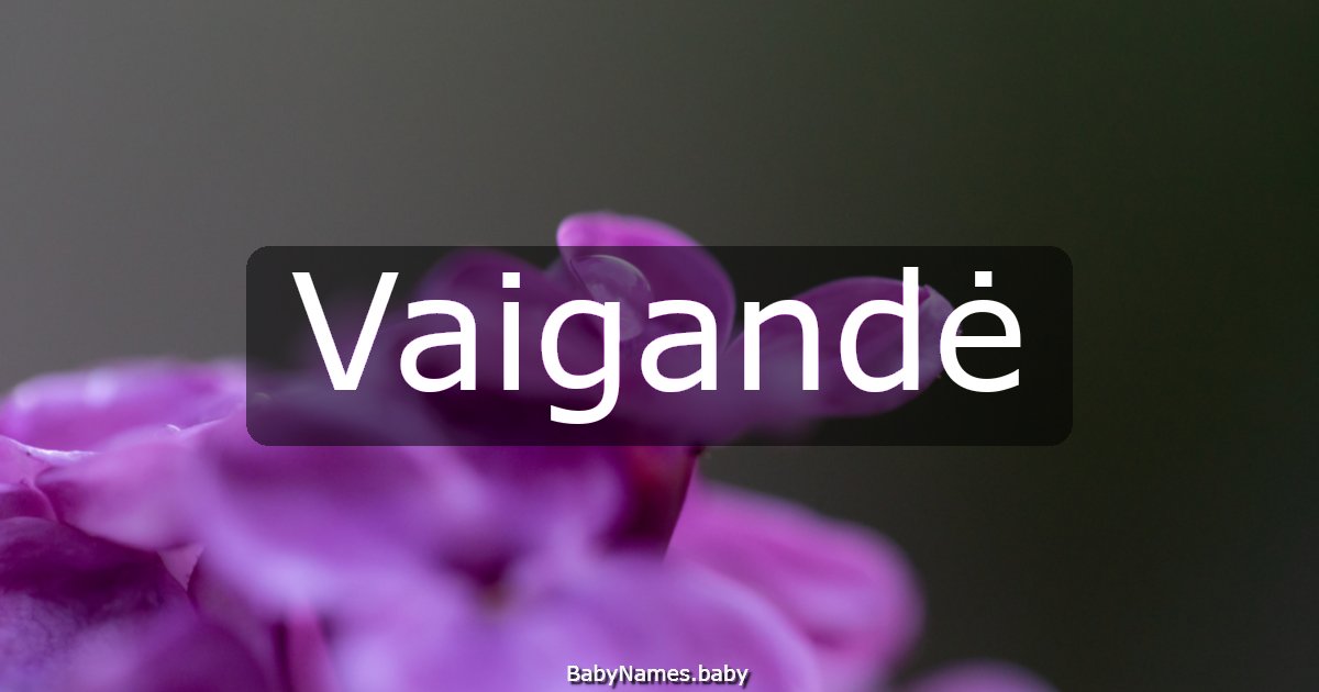 Vaigandė