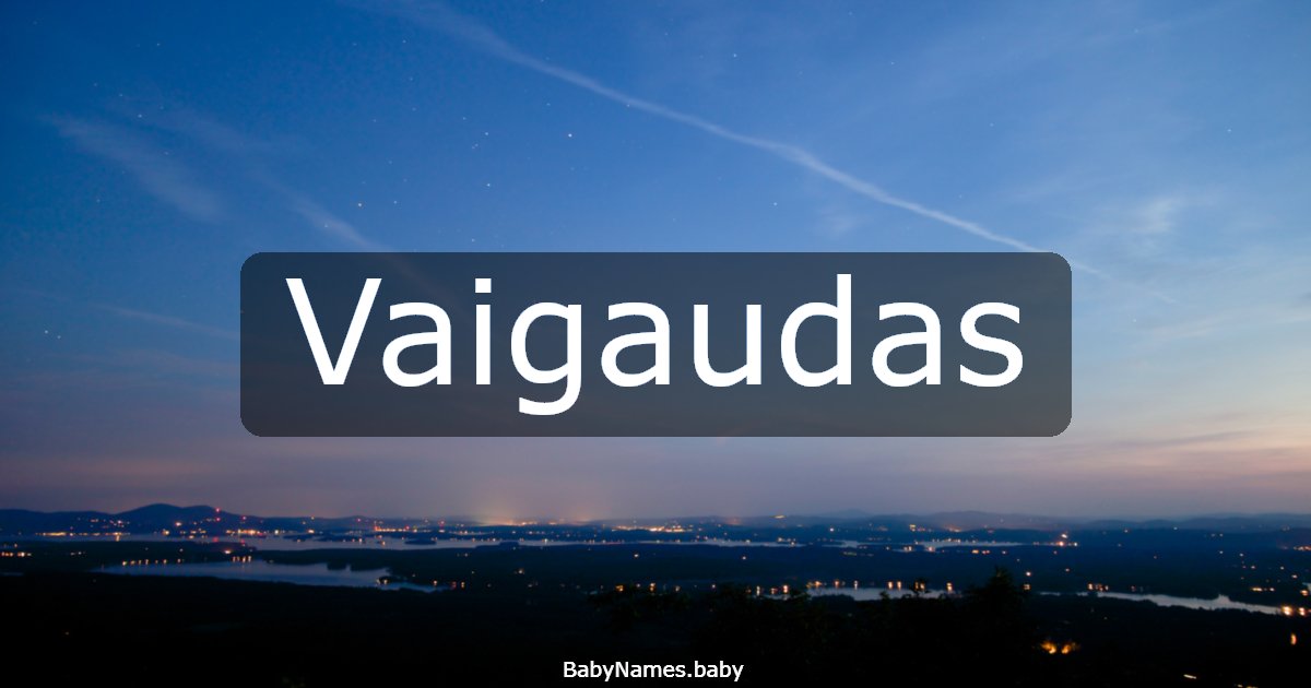 Vaigaudas
