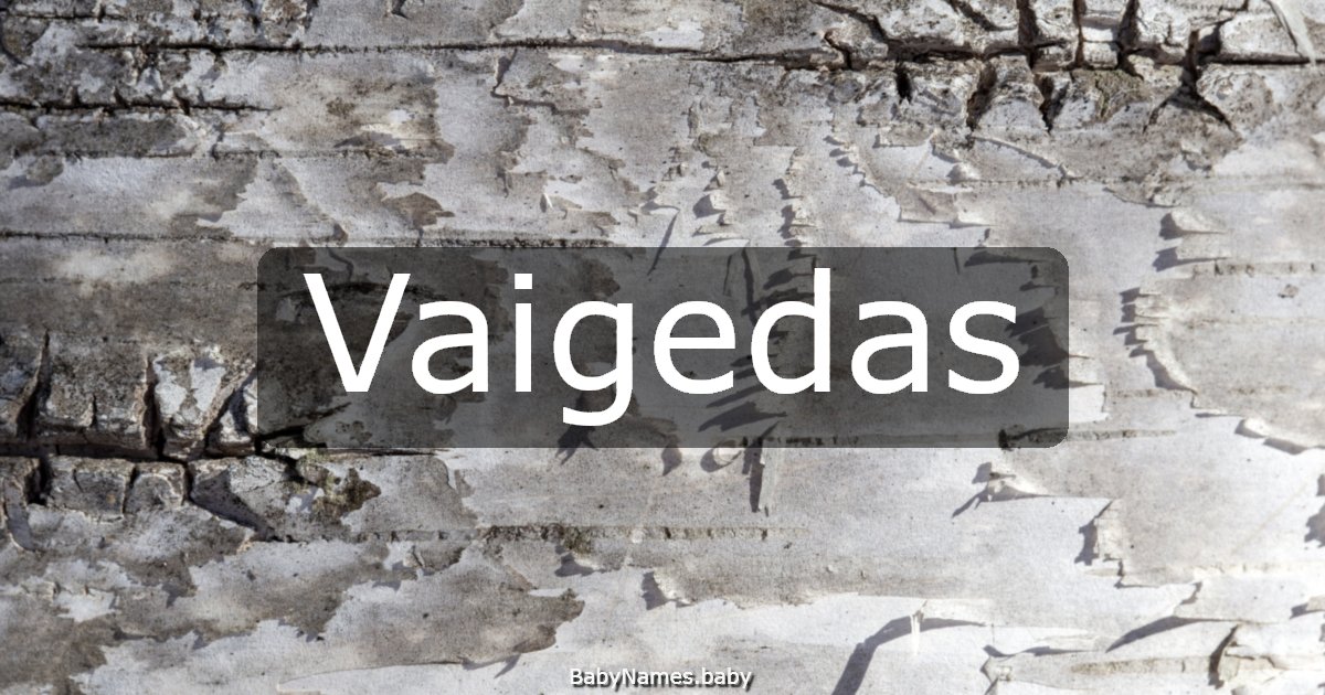 Vaigedas