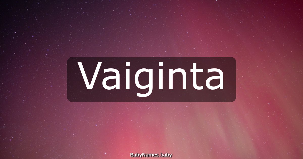 Vaiginta