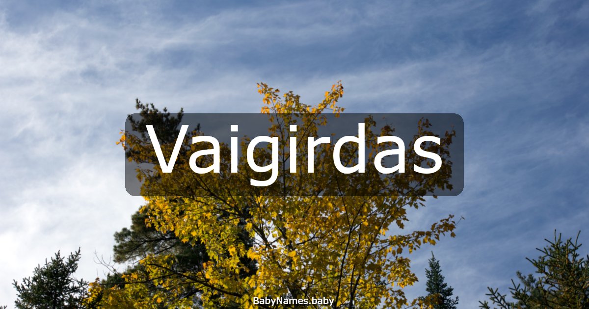 Vaigirdas
