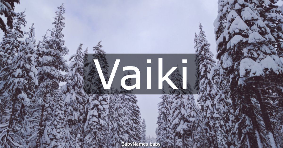 Vaiki