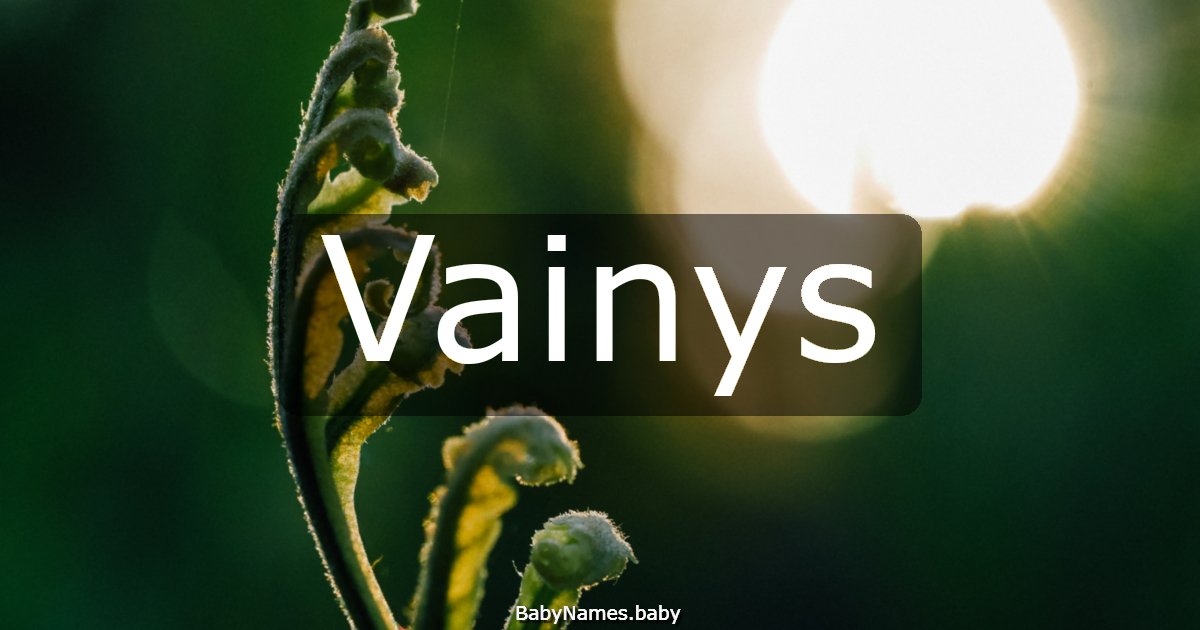 Vainys