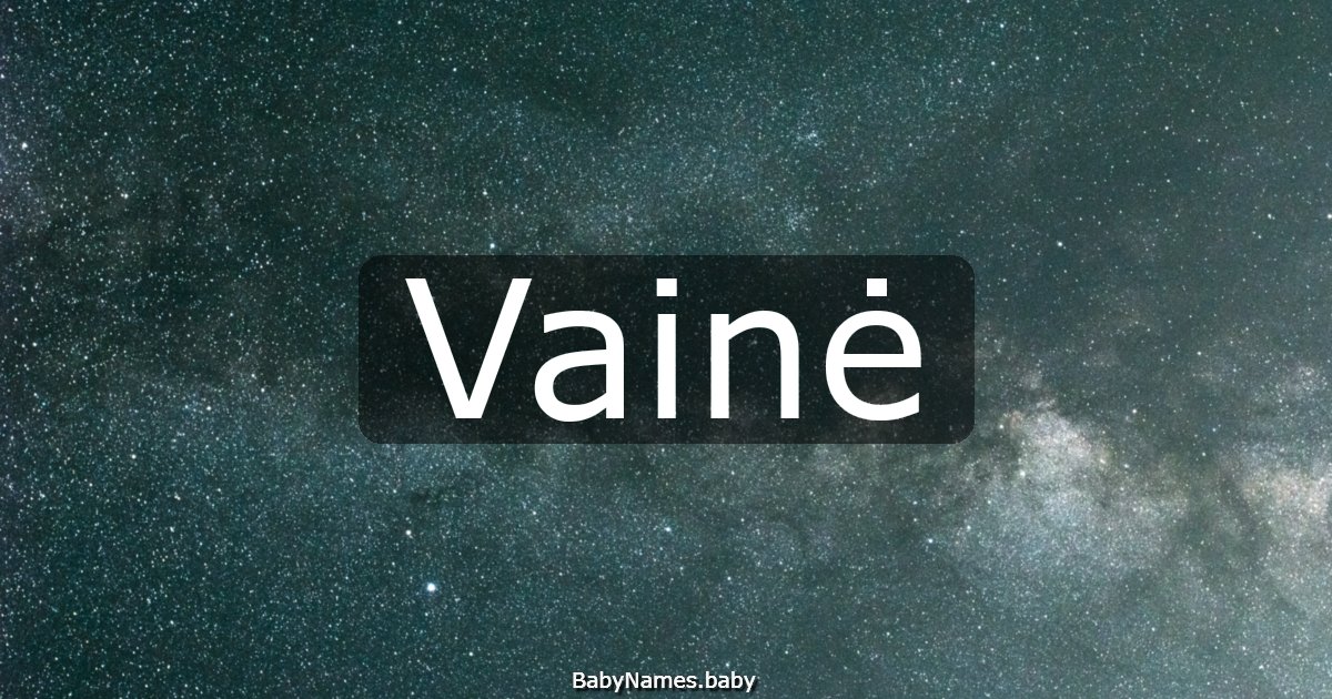 Vainė