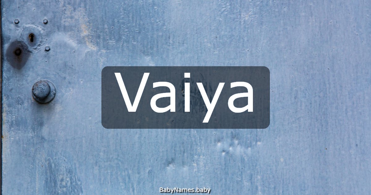 Vaiya