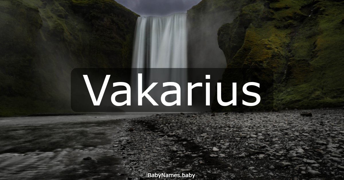 Vakarius