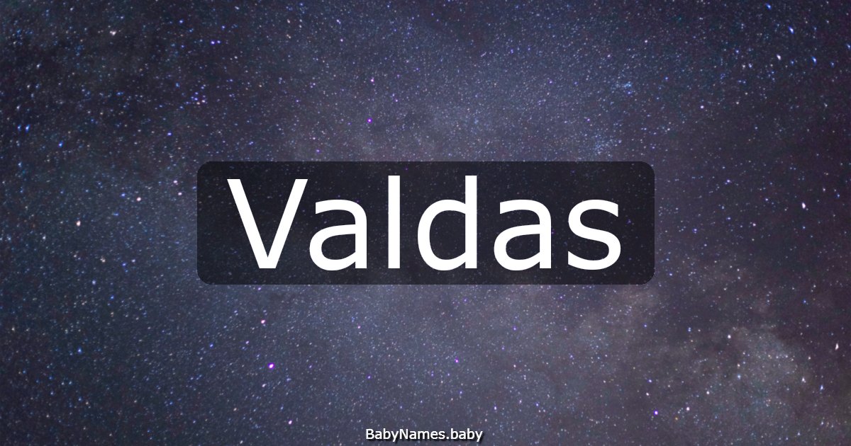 Valdas