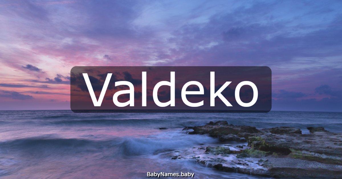 Valdeko