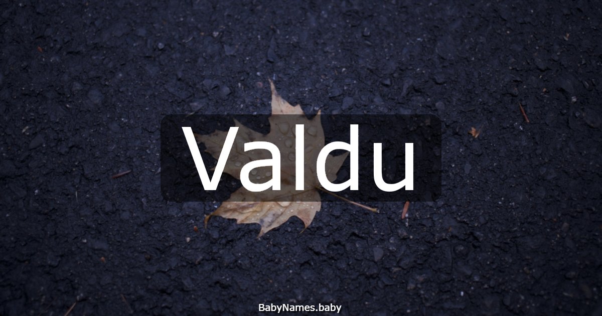 Valdu