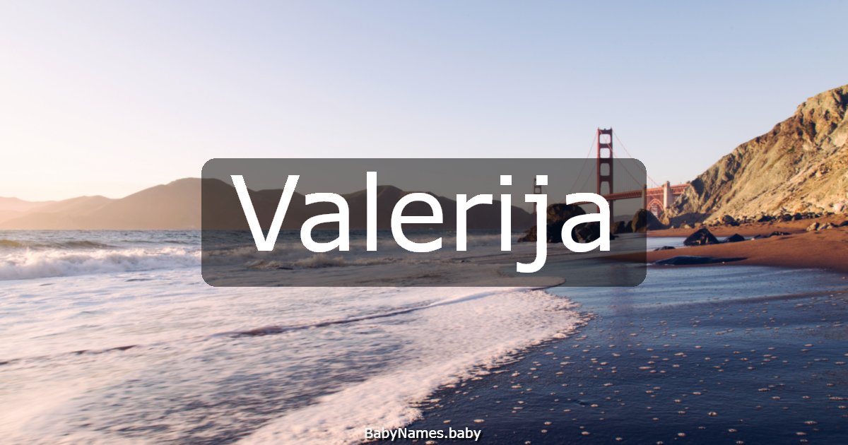 Valerija