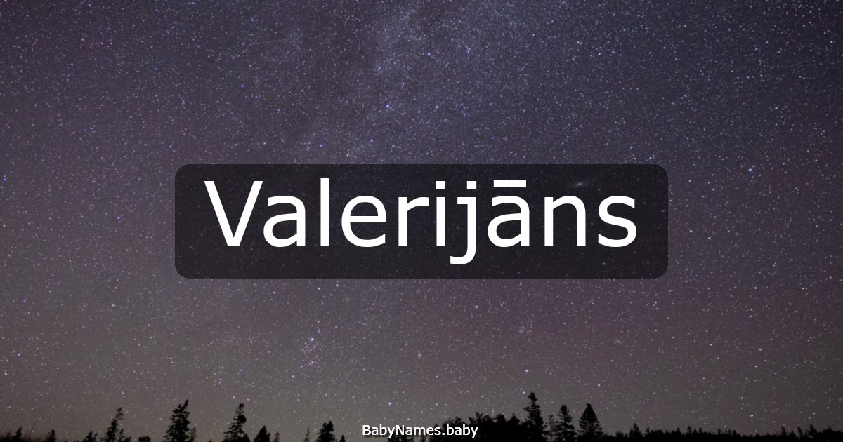 Valerijāns