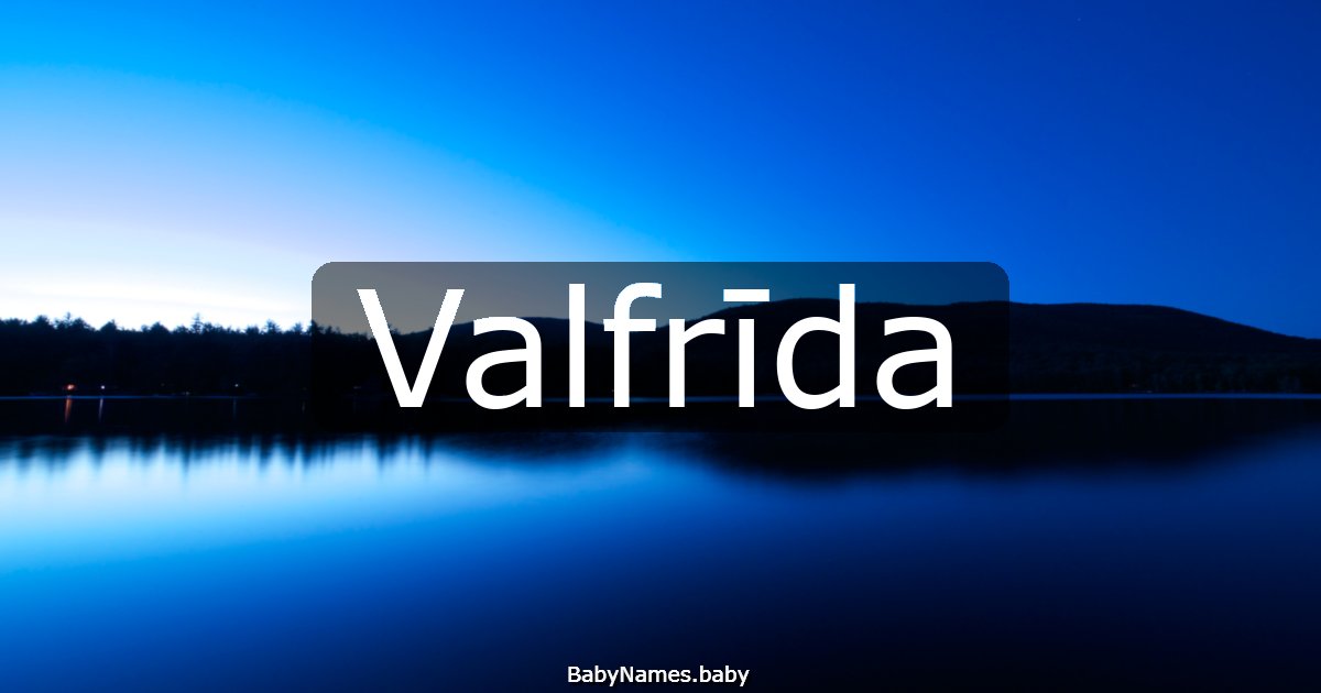 Valfrīda