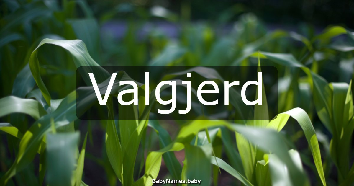 Valgjerd