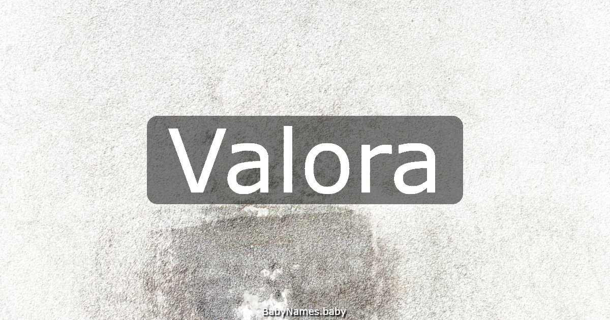 Valora