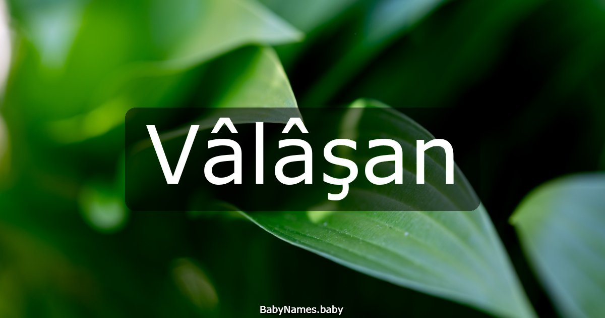 Vâlâşan