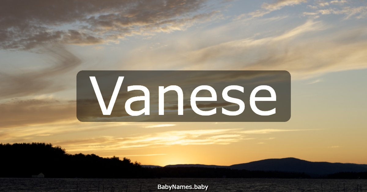 Vanese