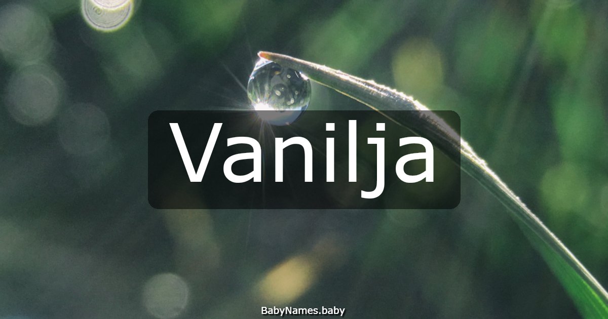 Vanilja