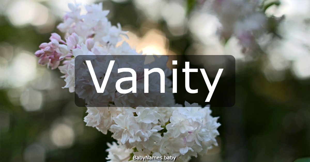 Vanity
