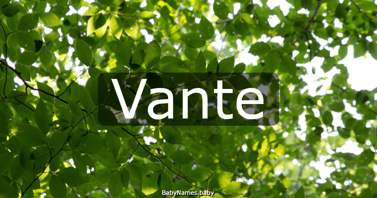 Vante