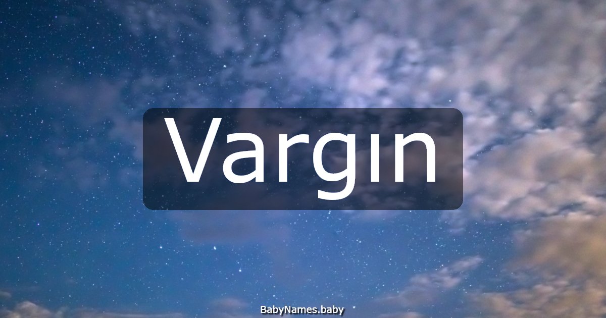 Vargın