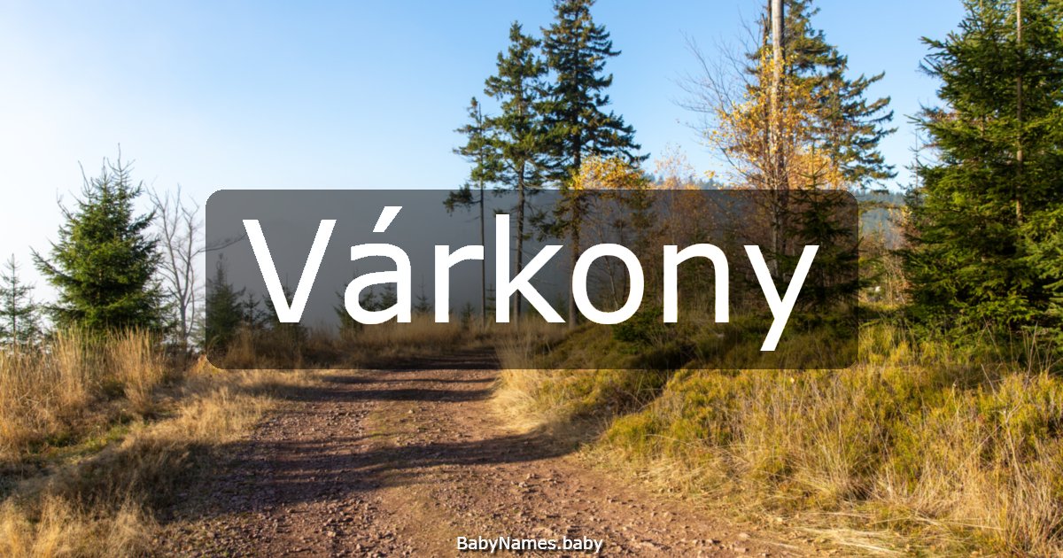 Várkony