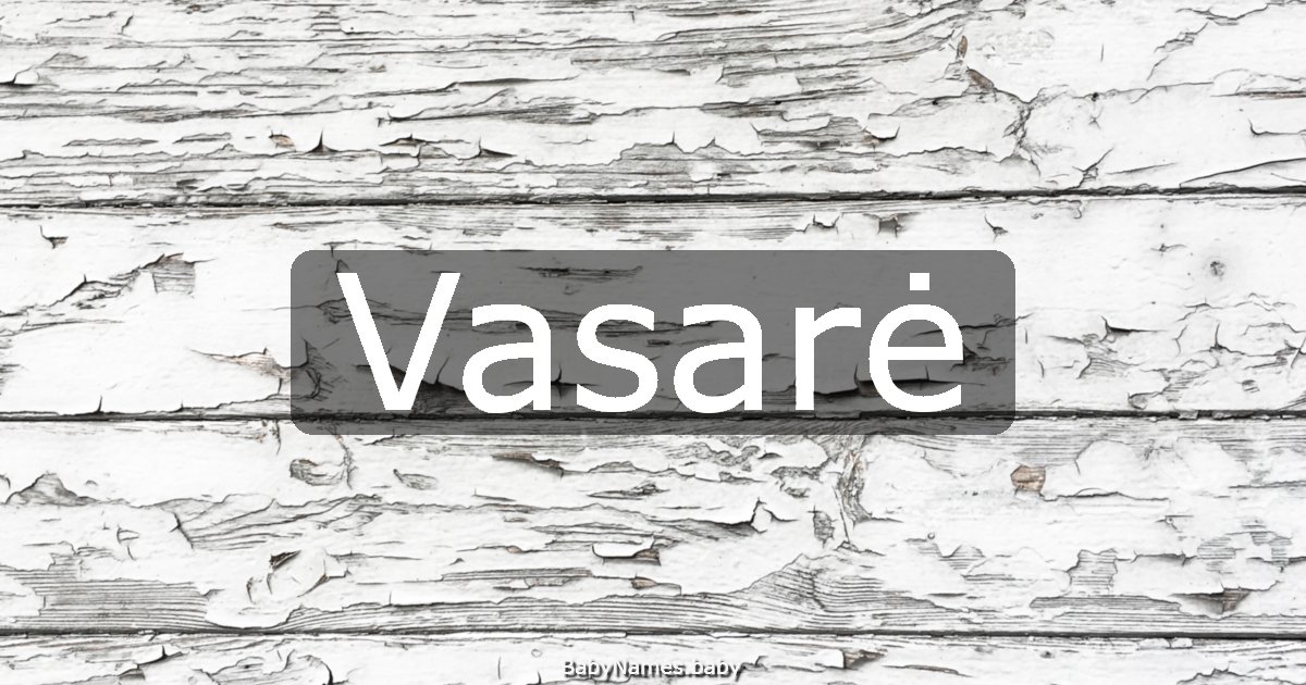 Vasarė