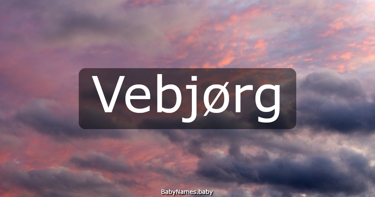 Vebjørg