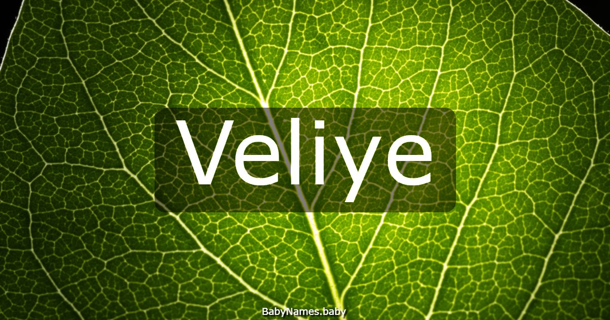 Veliye