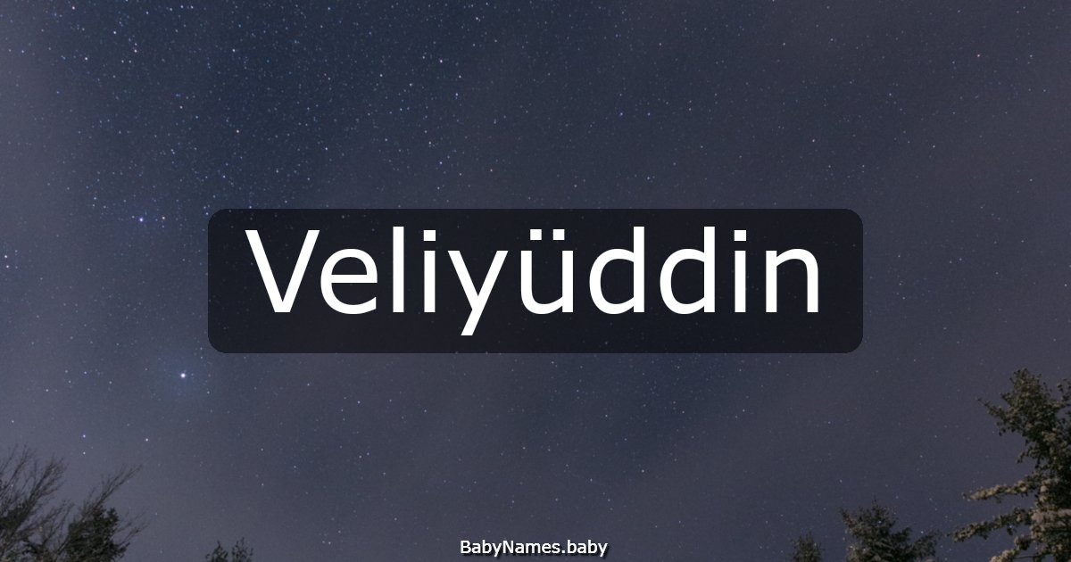 Veliyüddin