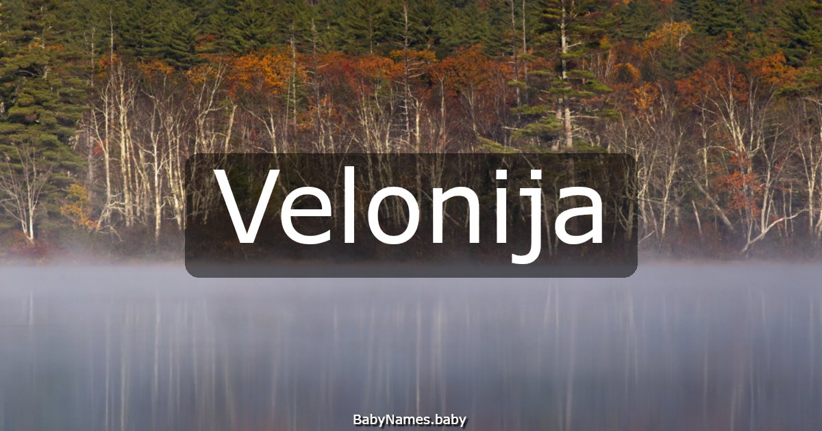 Velonija