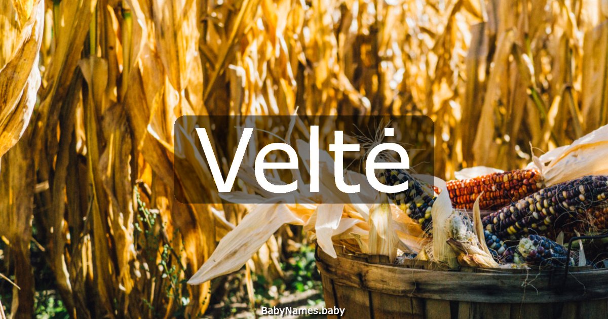 Veltė