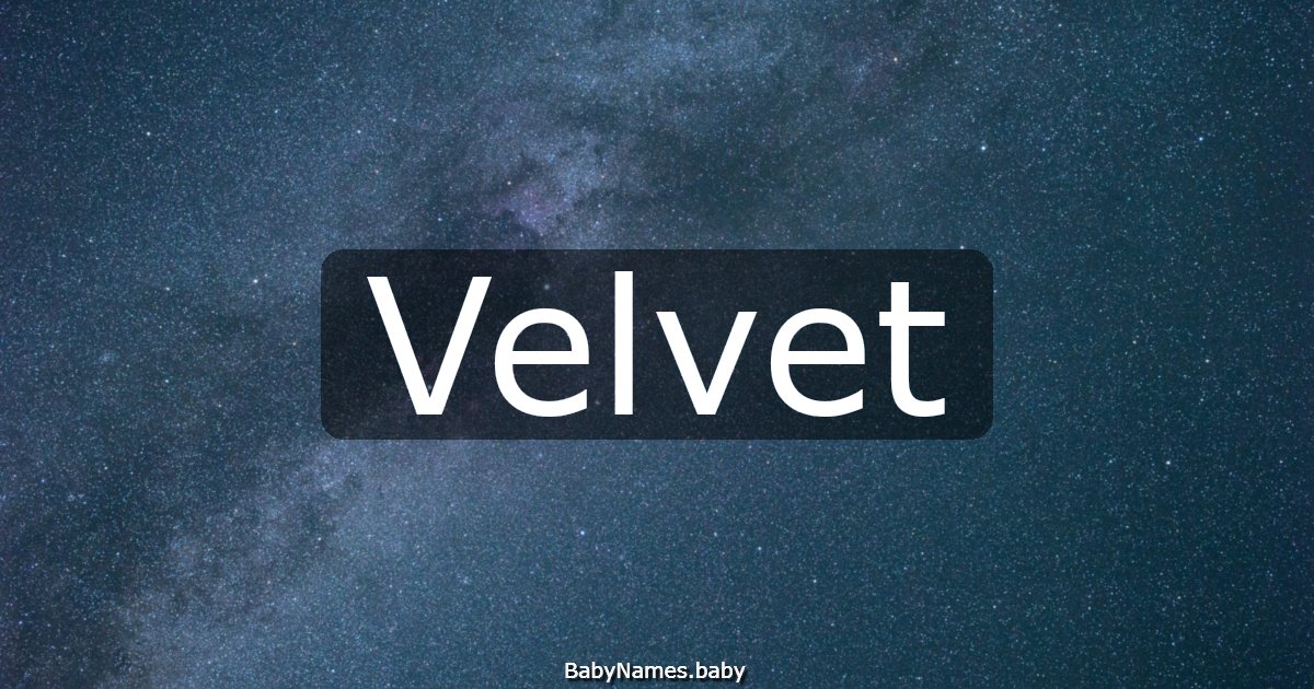 Velvet