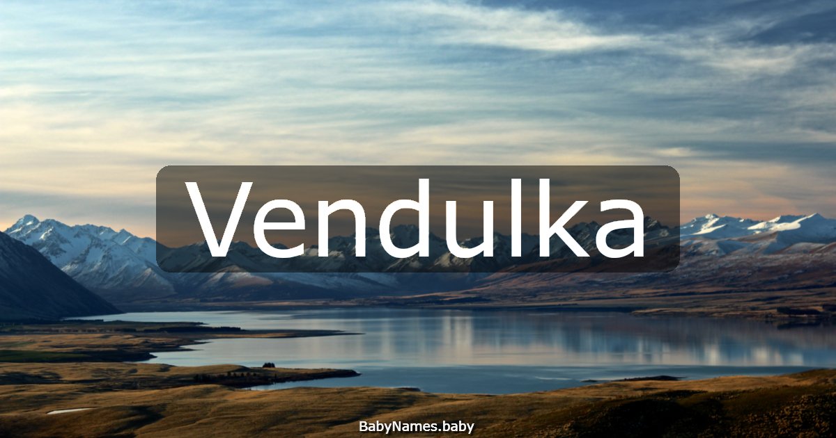 Vendulka