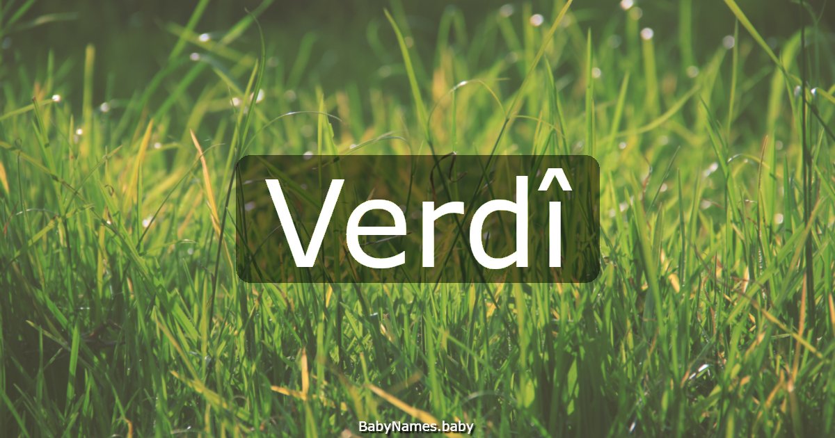 Verdî
