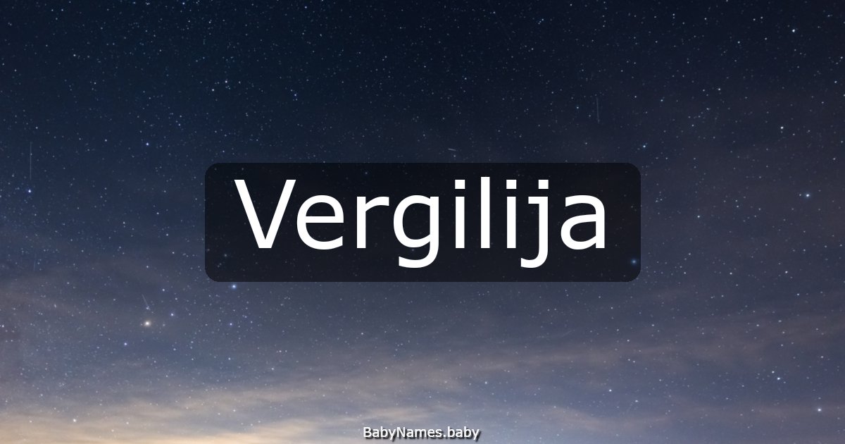 Vergilija