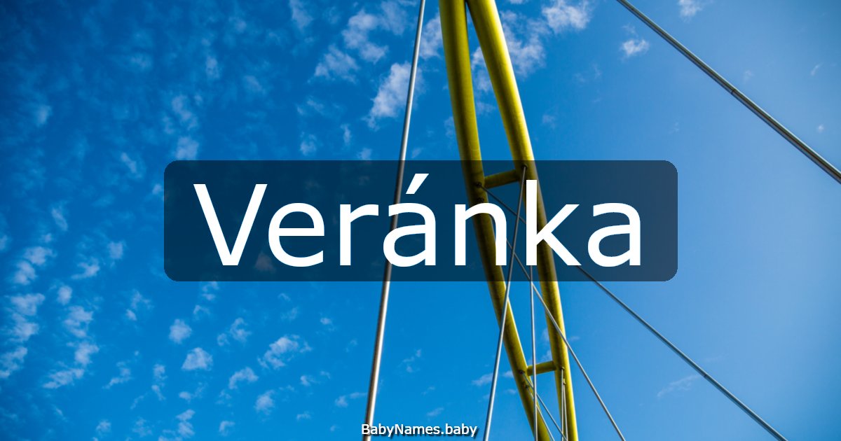Veránka