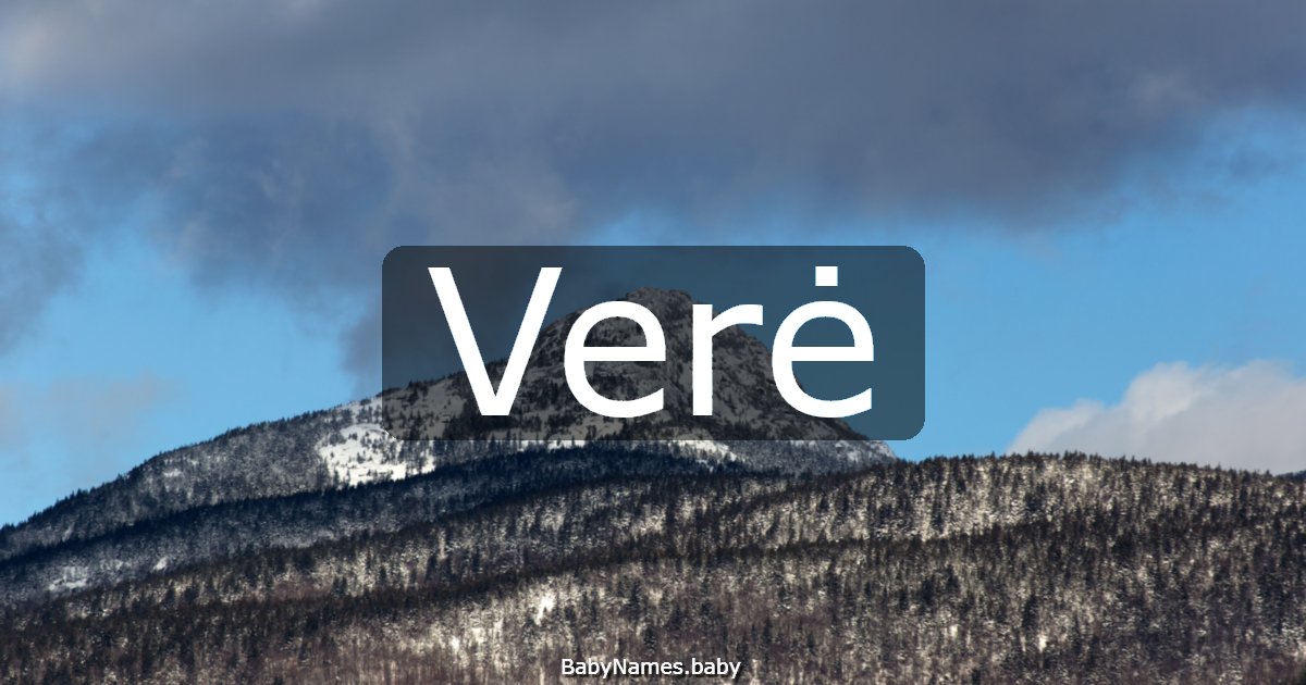 Verė