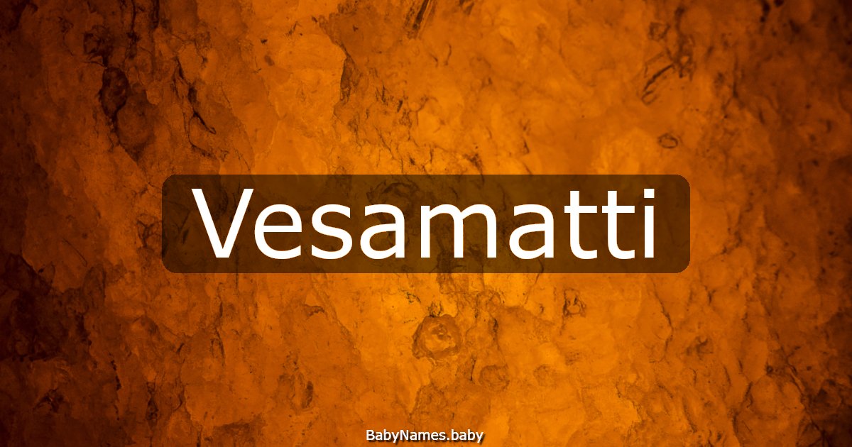 Vesamatti